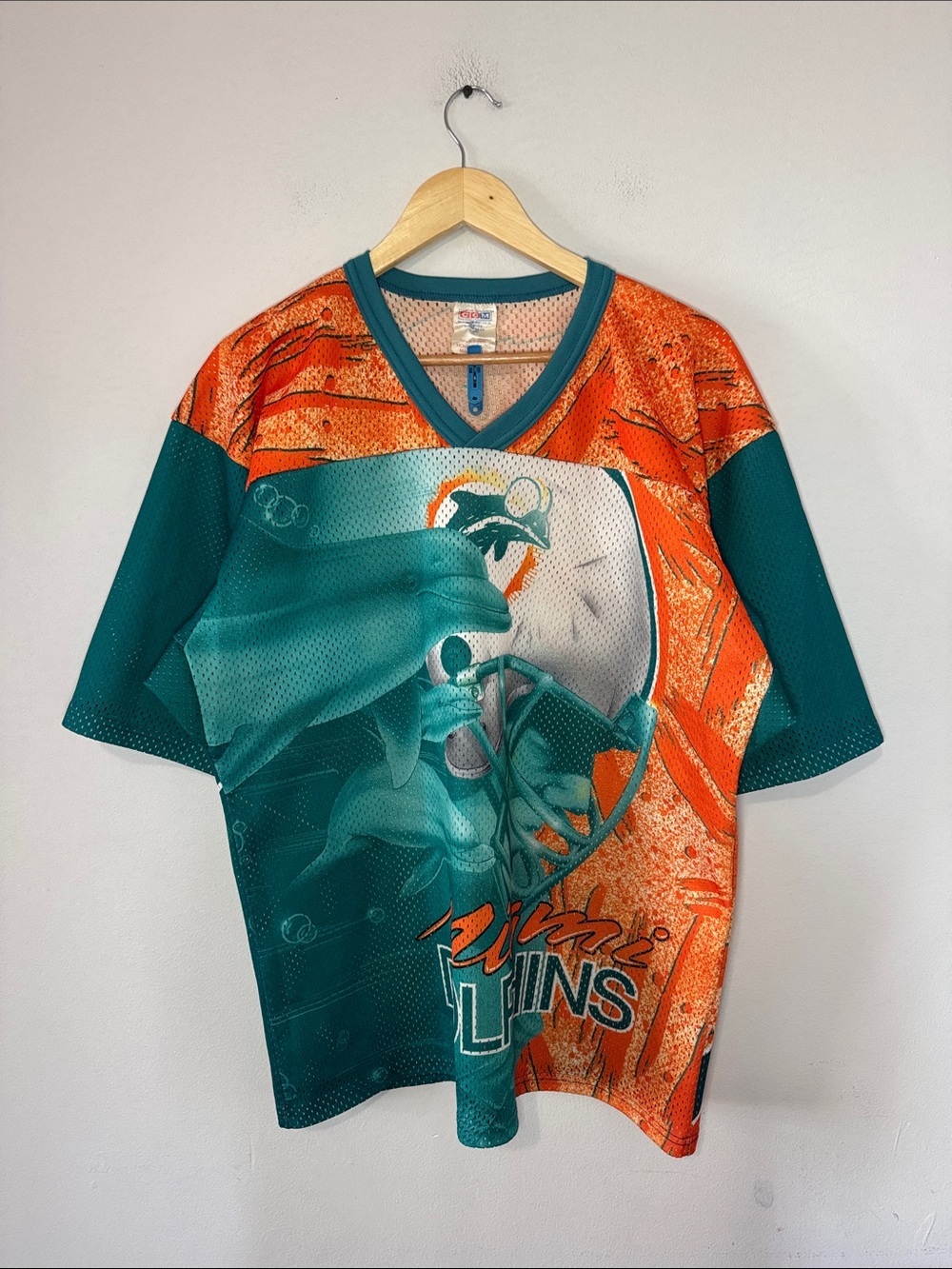 Vintage Miami Dolphins Jersey / XL / 90s / AOP / CCM / NFL